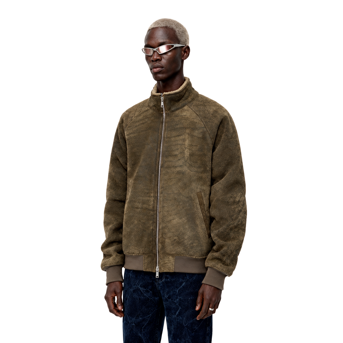 Shearling-lined Suede Jacket