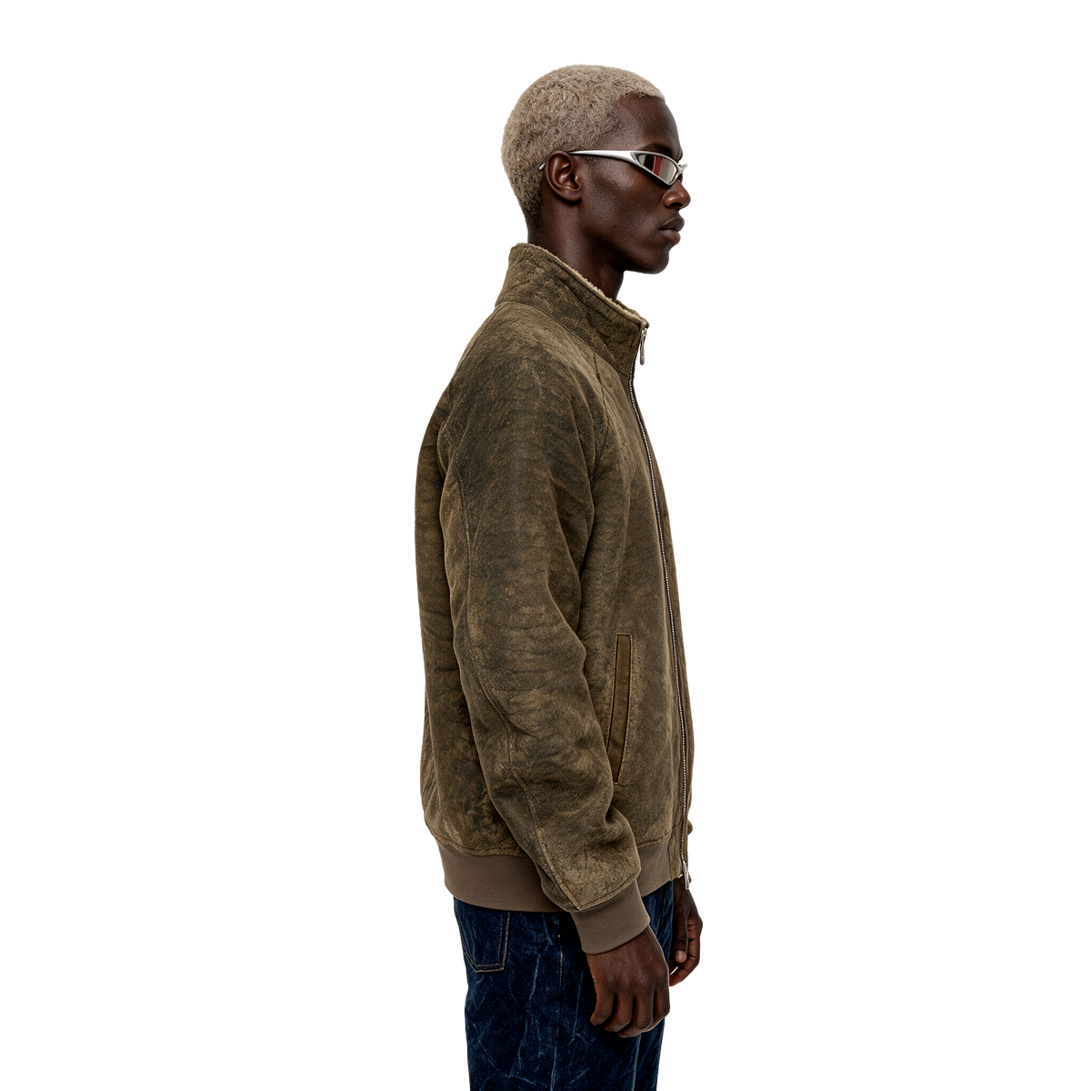 Shearling-lined Suede Jacket