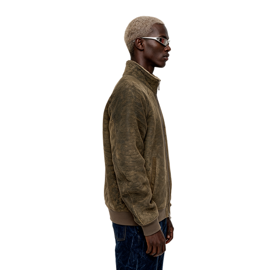 Shearling-lined Suede Jacket