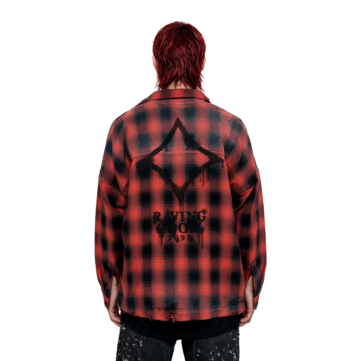 Distressed Flannel Shirt