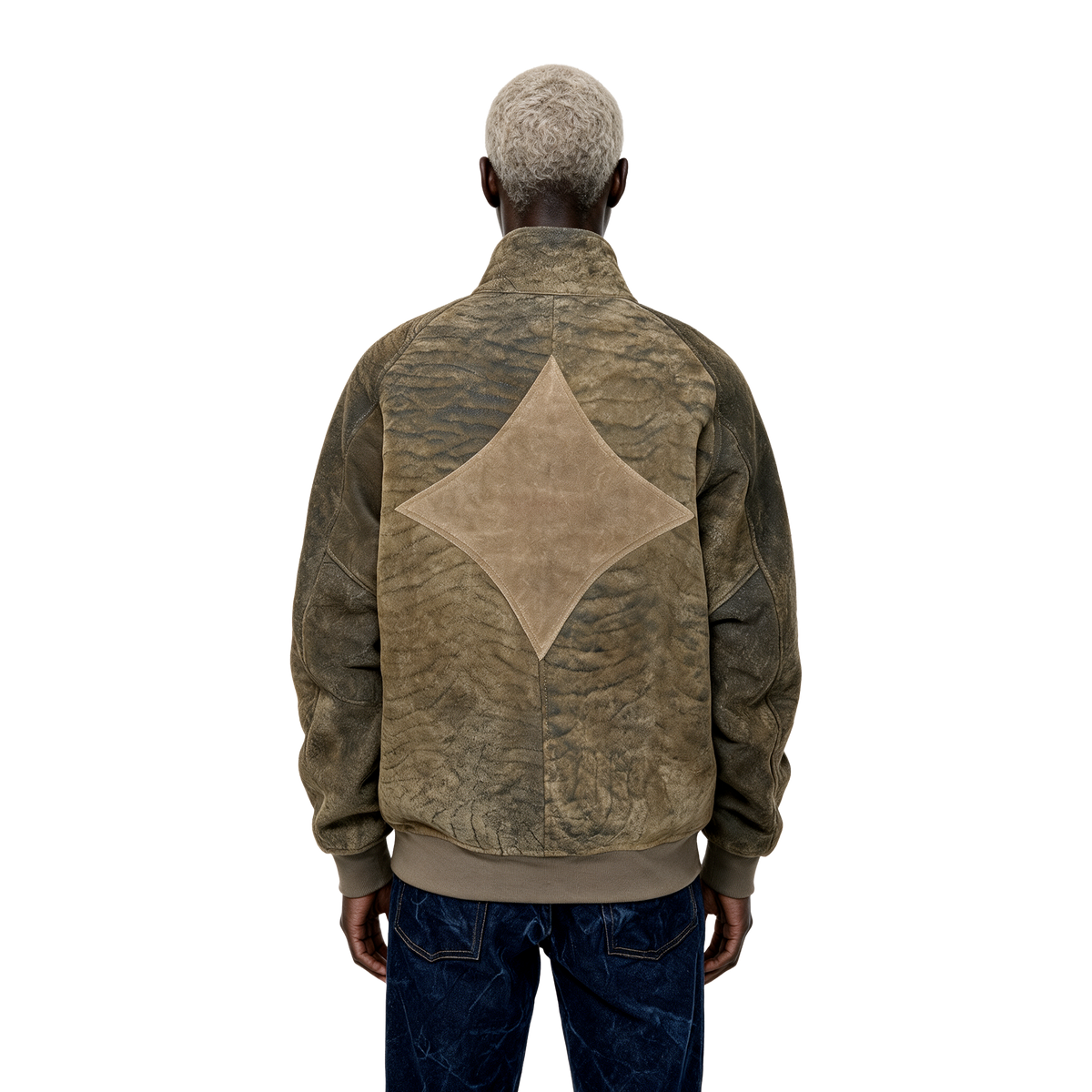 Shearling-lined Suede Jacket